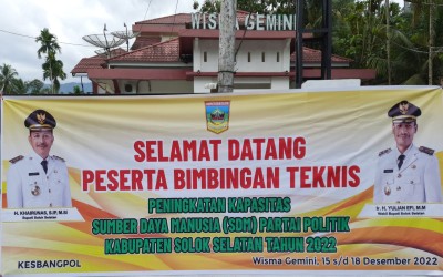 KEGIATAN PENINGKATAN KAPASITAS SDM PARPOL 2022