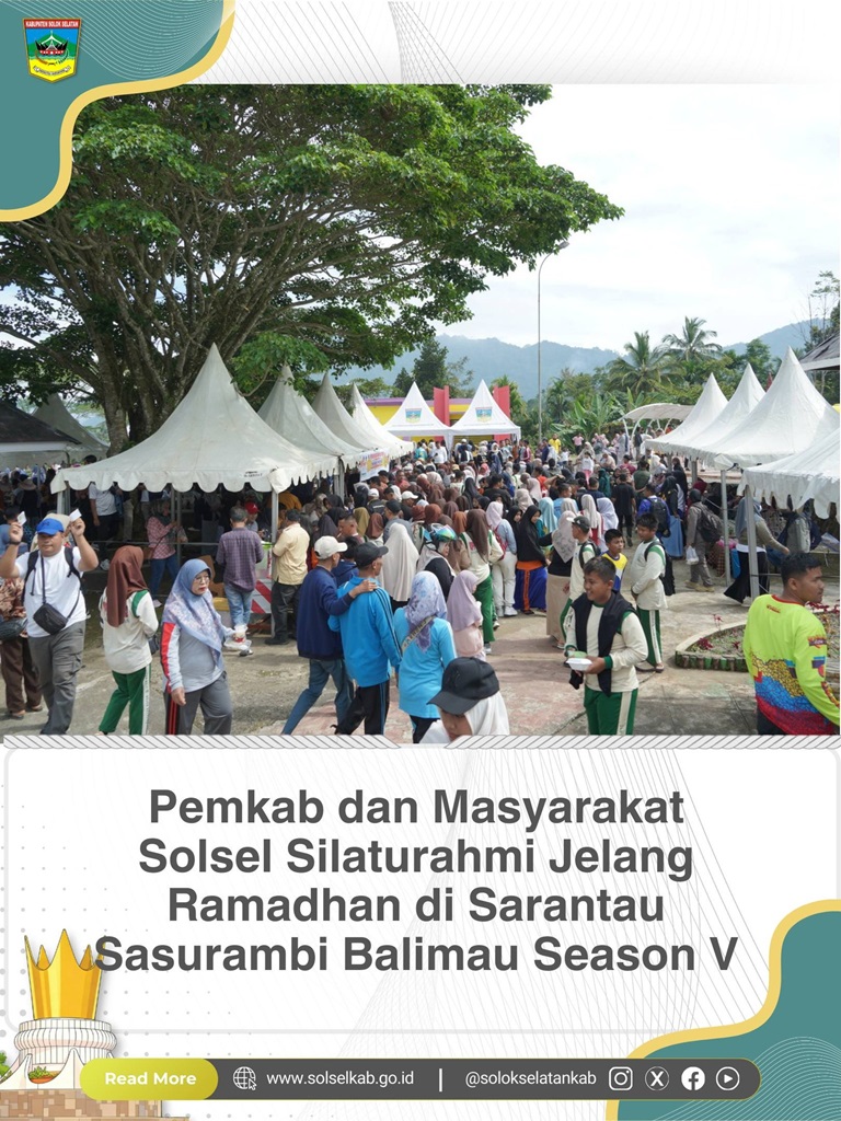 Pemkab dan Masyarakat Solsel Silaturahmi Jelang Ramadhan di Sarantau Sasurambi Balimau Season V
