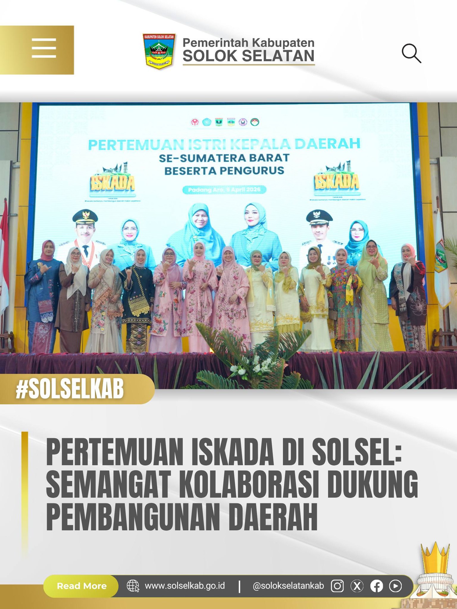 Pertemuan ISKADA di Solsel: Semangat Kolaborasi Dukung Pembangunan Daerah