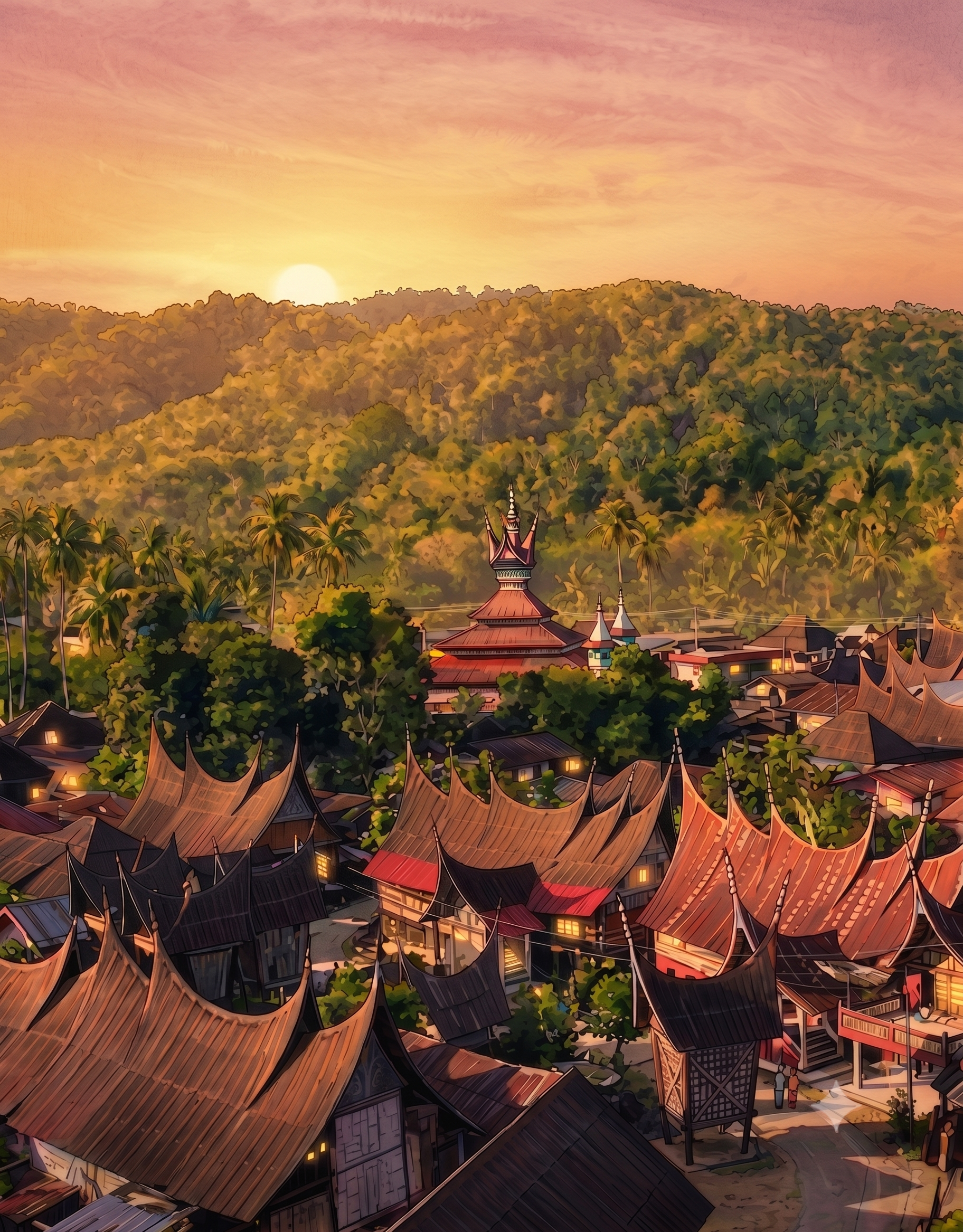 Kawasan Cagar Budaya Saribu Rumah Gadang Nagari Koto Baru Solok Selatan